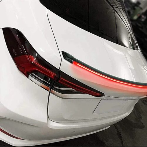Universal LED Spoiler Carbon Fiber With Brake Light 3
