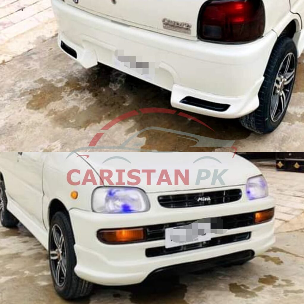 Unpainted Daihatsu Cuore High-Grade Fiber Glass Sports Body Kit 4 Piece