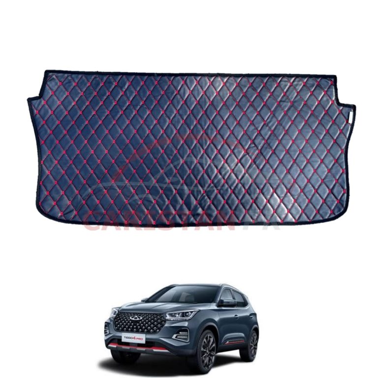 Chery Tiggo 4 Pro 7D Trunk Protection Mat Black With Red Stitch