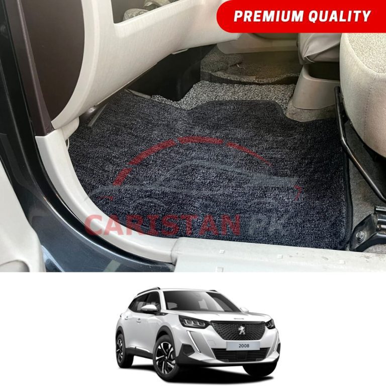 Peugeot 2008 Allure Premium Carpet Floor Mats Black Grey