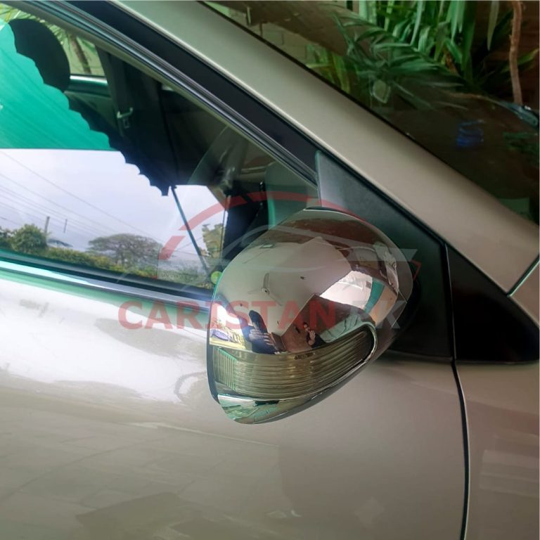 Toyota Belta Chrome Side Mirror Covers 2006-15 1