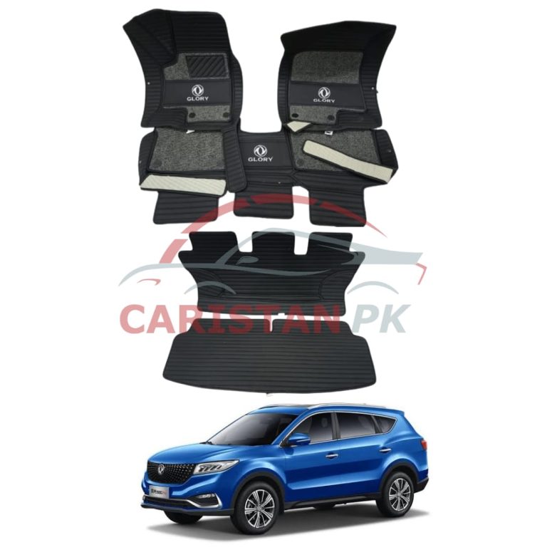 DFSK Glory 580 Pro Premium 9D Floor Mats Full Black