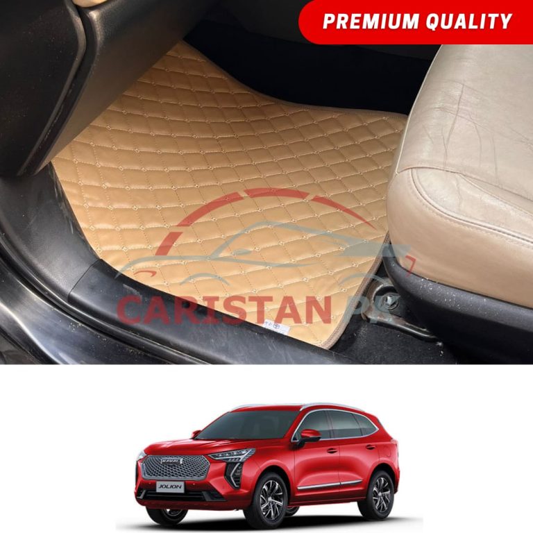 Haval Jolion Flat Style 7D Floor Mats Beige Stitch