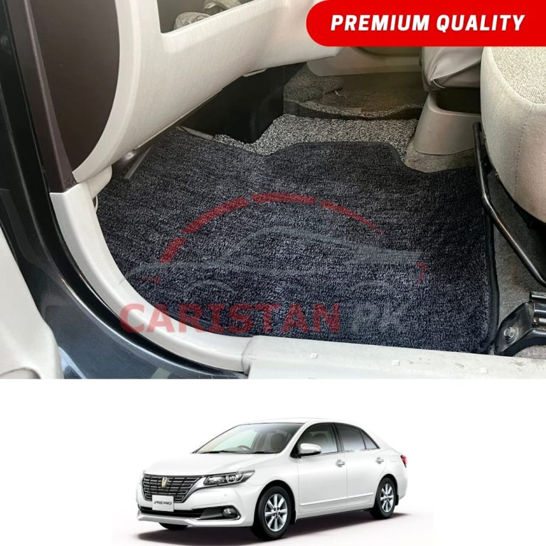 Toyota Premio Premium Carpet Floor Mats Black Grey 2016-20