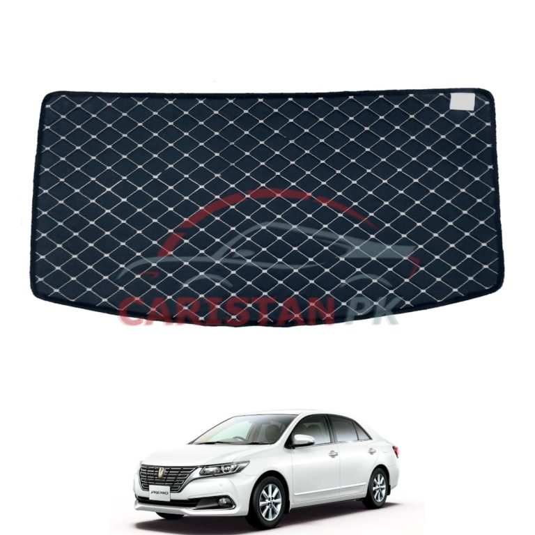 Toyota Premio 7D Trunk Protection Mat Black With Beige Stitch 2016-20 Model