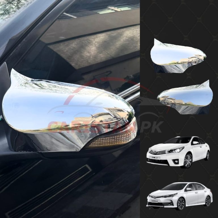 Toyota Corolla Batman Style Chrome Side Mirror Cover 2014-24