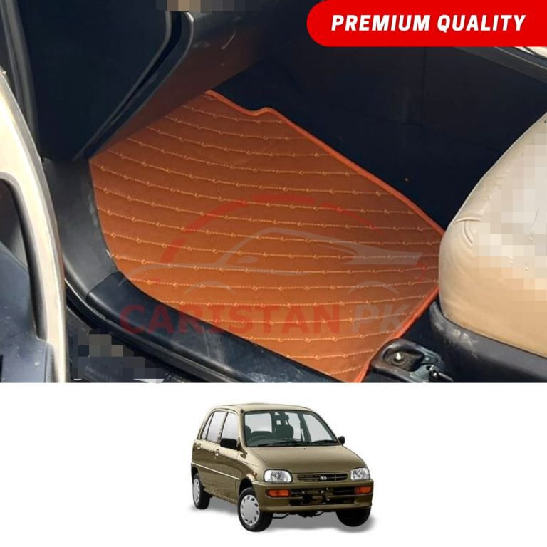 Daihatsu Cuore Flat Style 7D Floor Mats Royal Orange