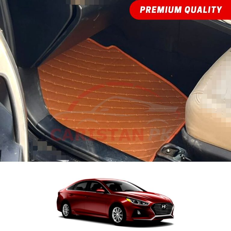 Hyundai Elantra Flat Style 7D Floor Mats Royal Orange