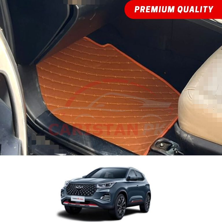 Chery Tiggo 4 Pro Flat Style 7D Floor Mats Royal Orange