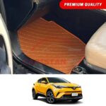 Toyota CHR Flat Style 7D Floor Mats Royal Orange Toyota CHR Flat Style 7D Floor Mats Royal Orange