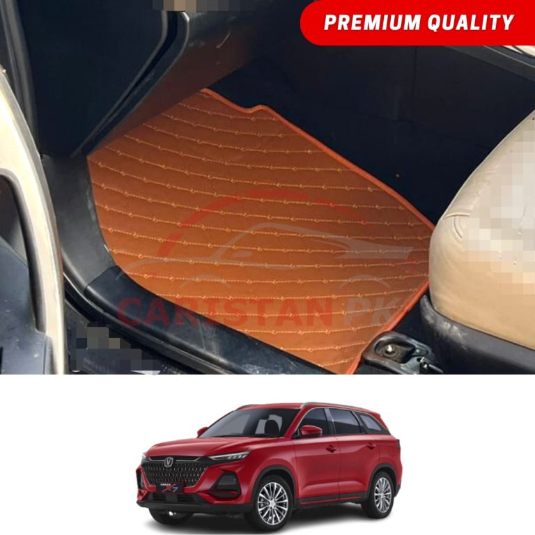 Changan Oshan X7 Flat Style 7D Floor Mats Royal Orange