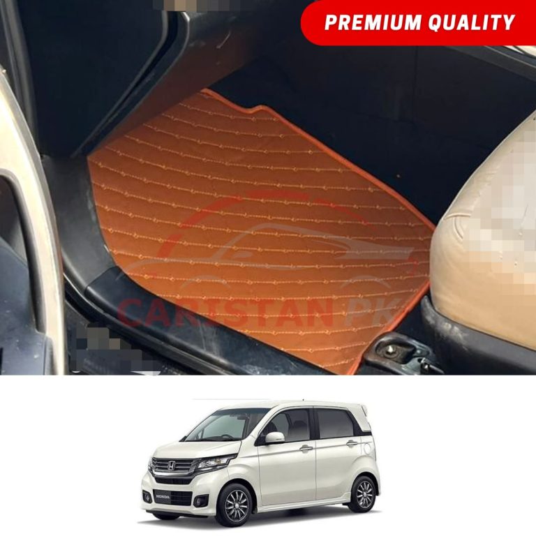 Honda N Wagon Flat Style 7D Floor Mats Royal Orange 2013-20