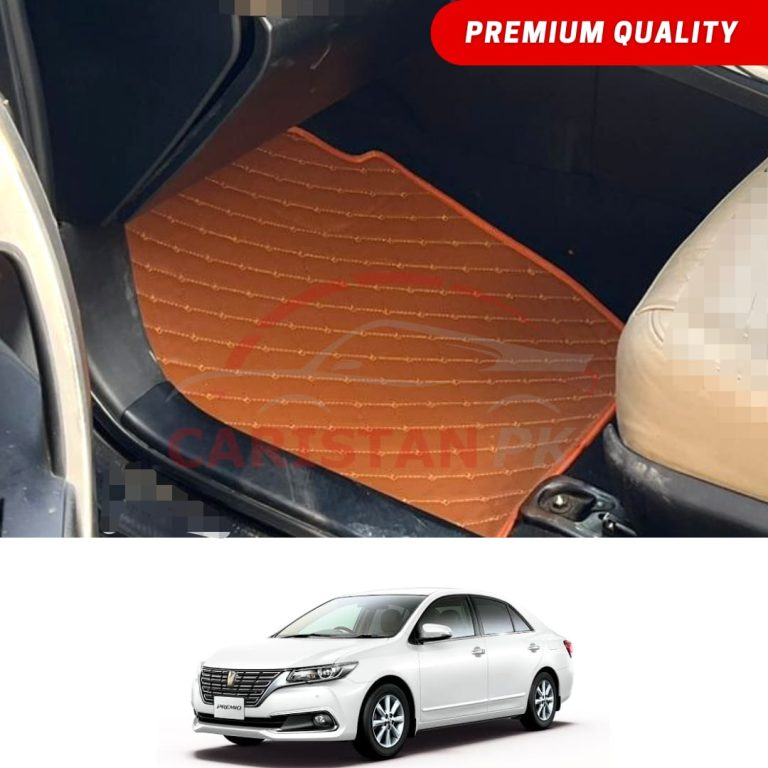 Toyota Premio Flat Style 7D Floor Mats Royal Orange 2016-20