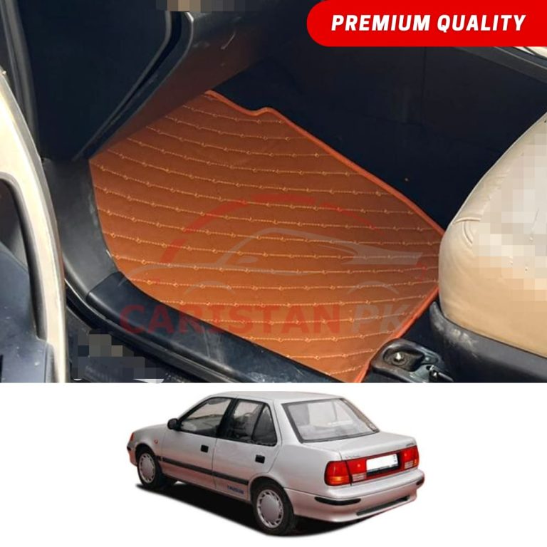 Suzuki Margalla Flat Style 7D Floor Mats Royal Orange