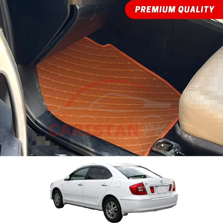 Toyota Premio Flat Style 7D Floor Mats Royal Orange 2002-06