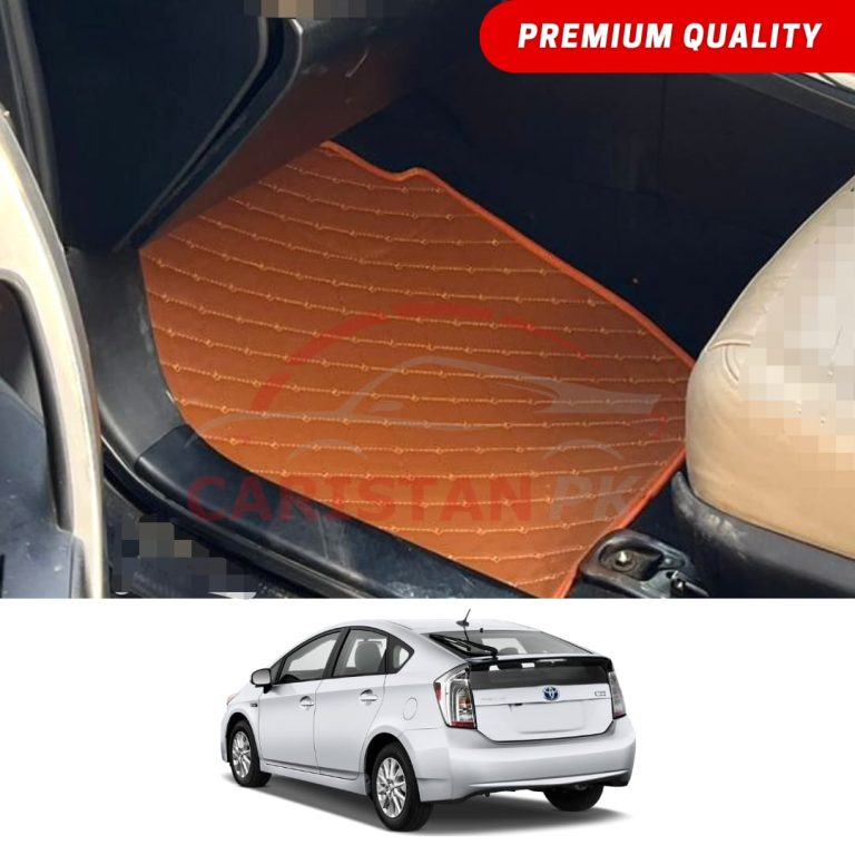 Toyota Prius Flat Style 7D Floor Mats Royal Orange 2010-17