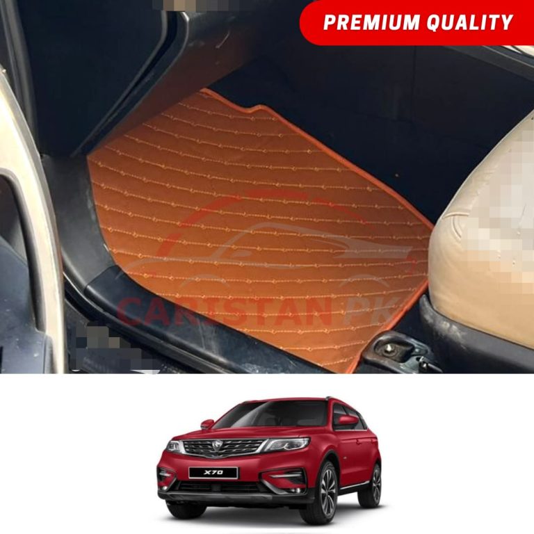 Proton X70 Flat Style 7D Floor Mats Royal Orange