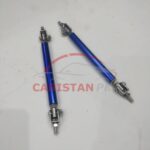 Adjustable Car Front Bumper Lip Splitter Canard Rod Support Bar Hook Blue 1