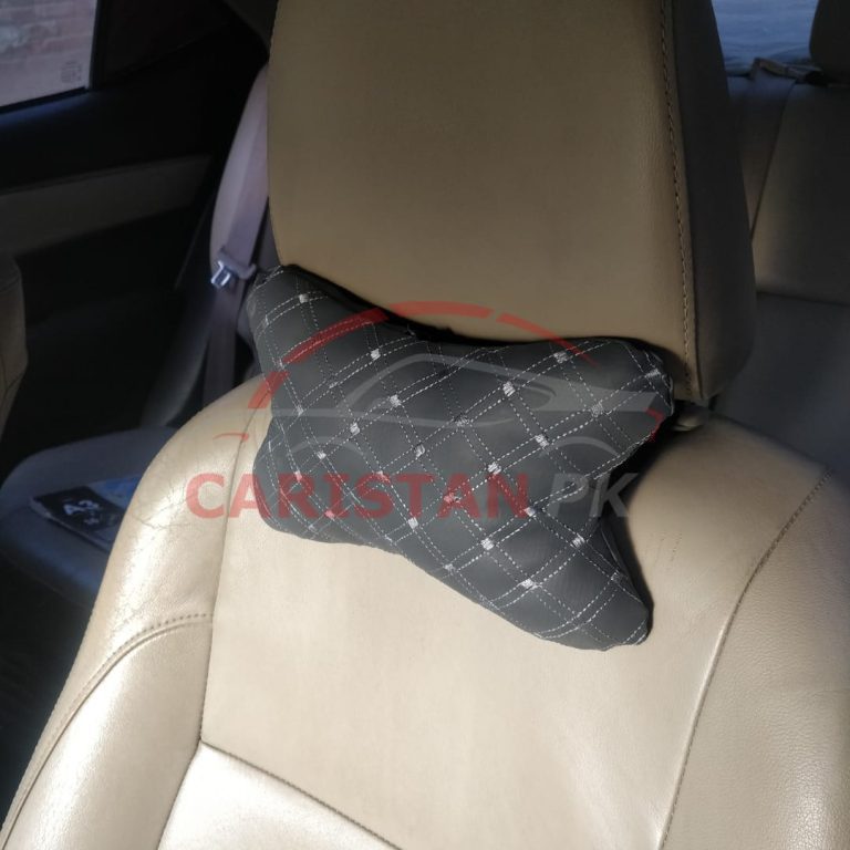 Grey Diamond Stitch Neck Rest Pillow