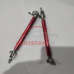 Adjustable Car Front Bumper Lip Splitter Canard Rod Support Bar Hook Red 1