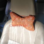 Royal Orange Diamond Stitch Neck Rest Pillow