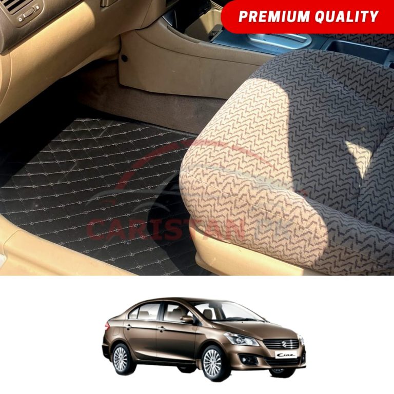 Suzuki Ciaz Flat Style 7D Floor Mats Black