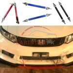 Adjustable Car Front Bumper Lip Splitter Canard Rod Support Bar Hook