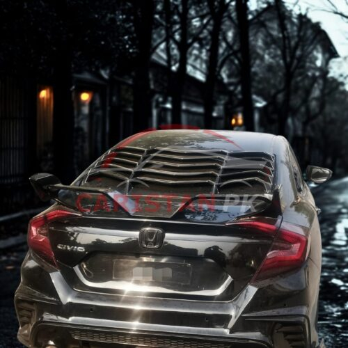 Honda Civic Louver Back Screen Rack Evo Style 2016-21