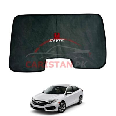 Honda Civic X Back Screen Curtain With Logo 2016-21 2