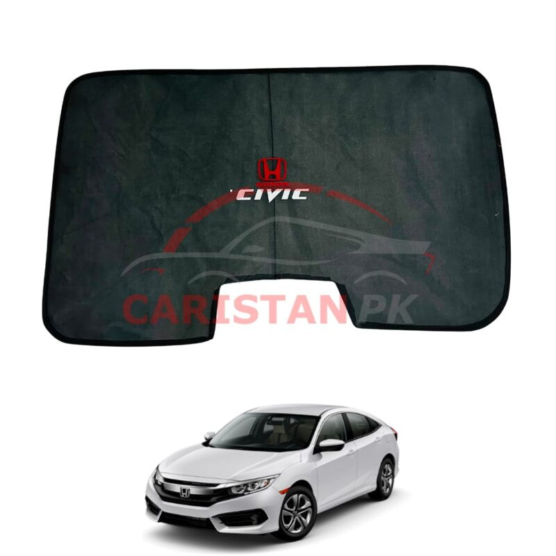 Honda Civic X Back Screen Curtain With Logo 2016-21 2