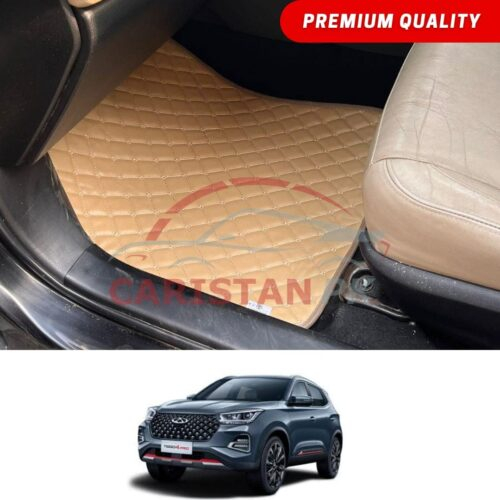 Chery Tiggo 4 Pro Flat Style 7D Floor Mats Beige Stitch