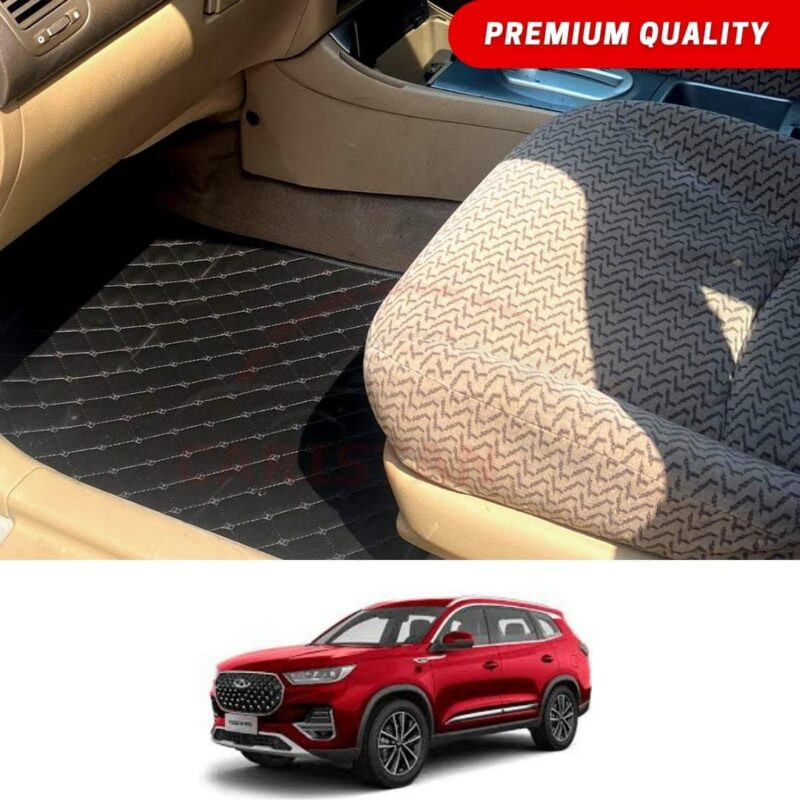 Chery Tiggo 8 Pro Flat Style 7D Floor Mats Black