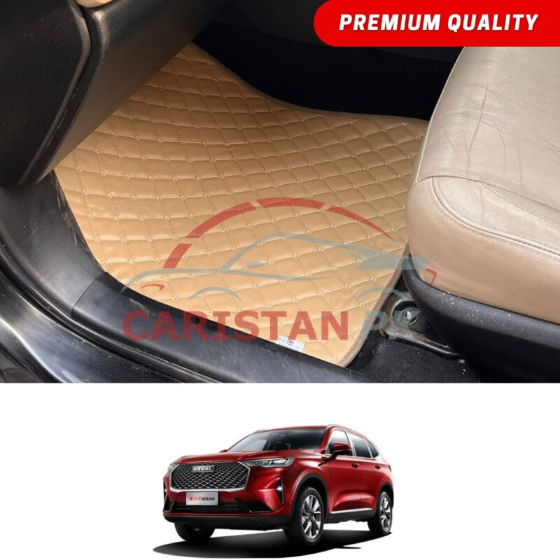 Haval H6 Flat Style 7D Floor Mats Beige Stitch Haval H6 Flat Style 7D Floor Mats Beige Stitch