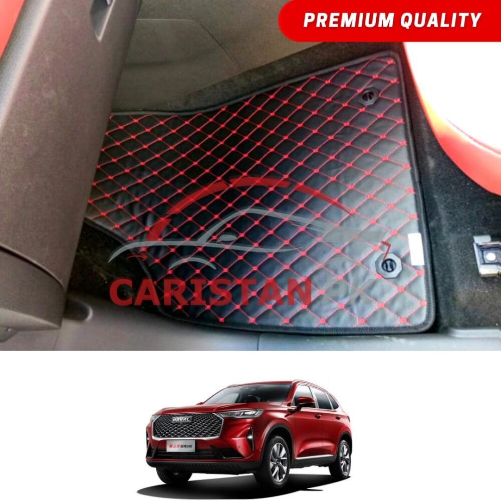 Haval H6 Flat Style 7D Floor Mats Black With Red Stitch Haval H6 Flat Style 7D Floor Mats Black With Red Stitch
