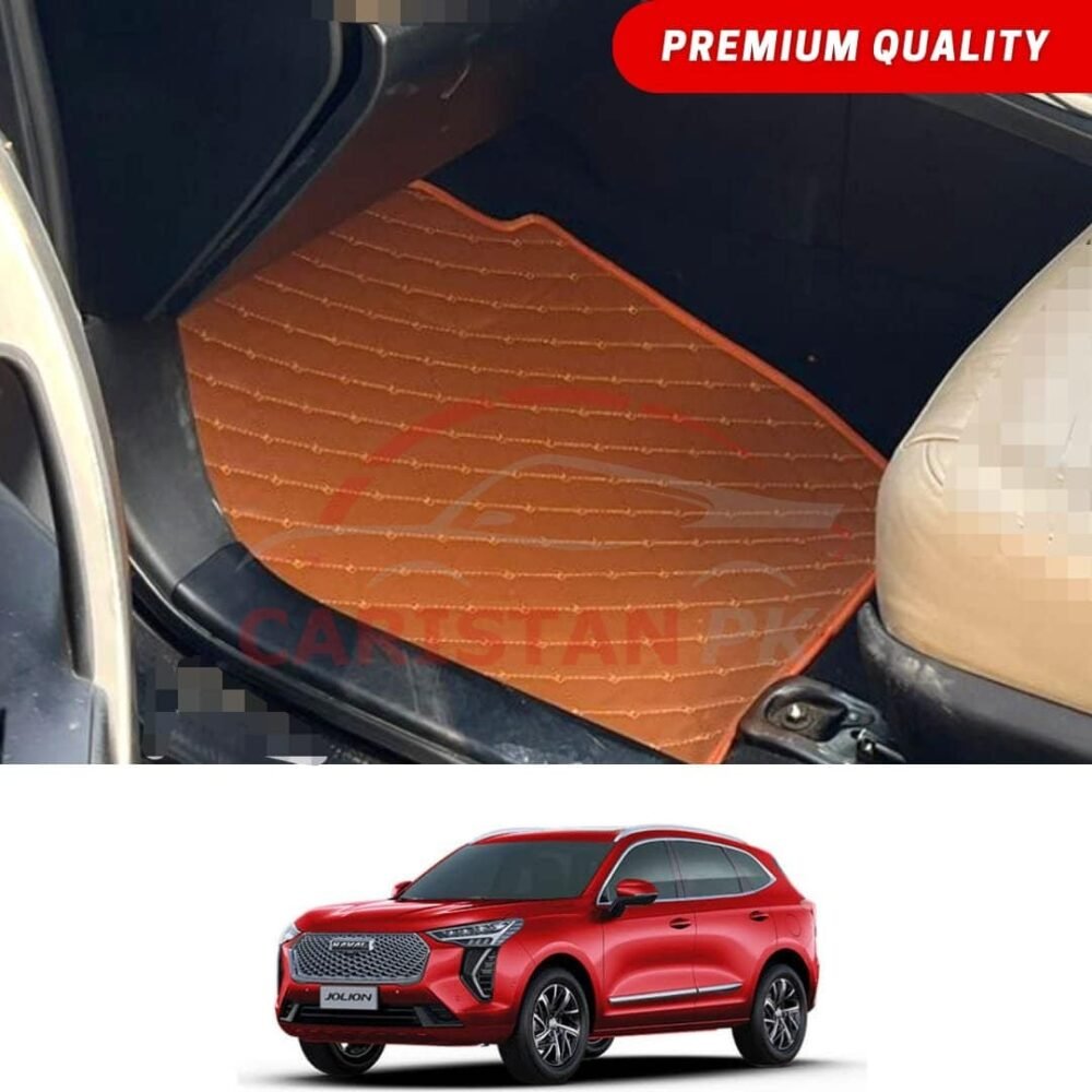 Haval Jolion Flat Style 7D Floor Mats Royal Orange