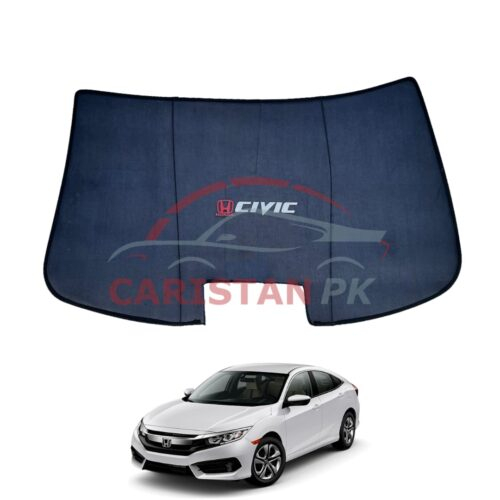 Honda Civic X Back Screen Curtain With Logo 2016-21