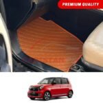 Honda N One Flat Style 7D Floor Mats Royal Orange 2013-20