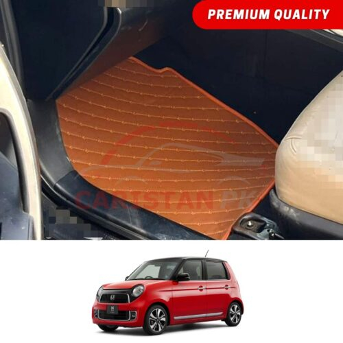 Honda N One Flat Style 7D Floor Mats Royal Orange 2013-20