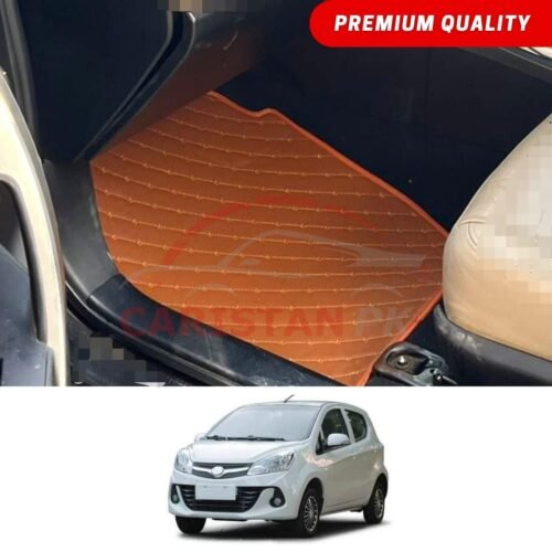 Prince Pearl Flat Style 7D Floor Mats Royal Orange