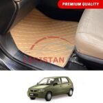 Suzuki Alto Flat Style 7D Floor Mats Beige Stitch 2000-08