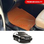 Suzuki Baleno Flat Style 7D Floor Mats Royal Orange