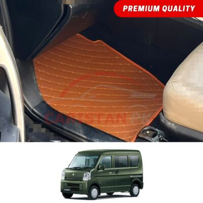 Suzuki Every Flat Style 7D Floor Mats Royal Orange 2019-24