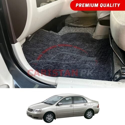 Toyota Corolla X Premium Carpet Floor Mats Black Grey 2002-05 Model