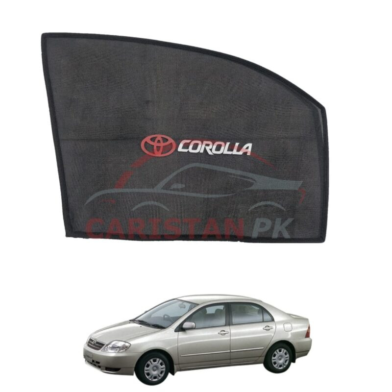 Toyota Corolla X Sunshades With Logo 2002-05 Toyota Corolla X Sunshades With Logo 2002-05