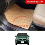 Toyota Passo Flat Style 7D Floor Mats Beige Stitch 2017-23