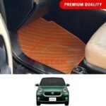 Toyota Passo Flat Style 7D Floor Mats Royal Orange 2017-23