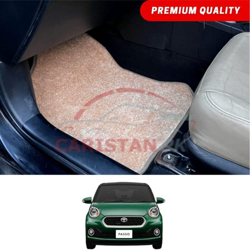 Toyota Passo Premium Carpet Floor Mats Beige 2017-23 Toyota Passo Premium Carpet Floor Mats Beige 2017-23