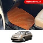 Toyota Prius Flat Style 7D Floor Mats Royal Orange 2005-09