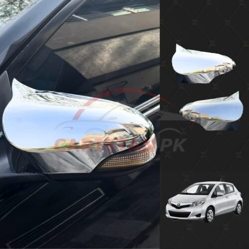 Toyota Vitz Batman Style Chrome Side Mirror Cover 2011-16