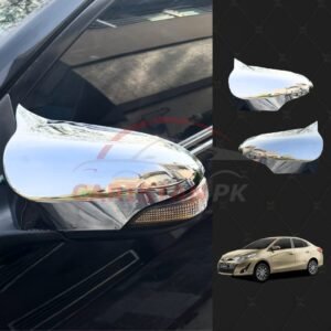 Toyota Yaris Batman Style Chrome Side Mirror Cover
